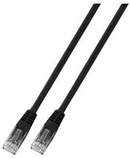EFB Elektronik 1m Cat6 Patch - 1 m - Cat6 - U/UTP (UTP) - RJ-45 - RJ-45 - Juodas
