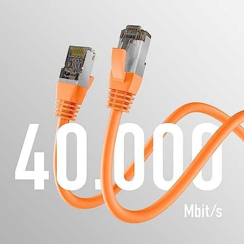 Efb Elektronik M-Cab CAT8.1 Oranžinis 1,5M PATCH CORD/RJ45 S/FTP LSZH 40GBIT SU LAN