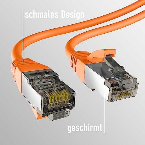 Efb Elektronik M-Cab CAT8.1 Oranžinis 2M PATCH CORD/RJ45 S/FTP LSZH 40GBIT CU LAN