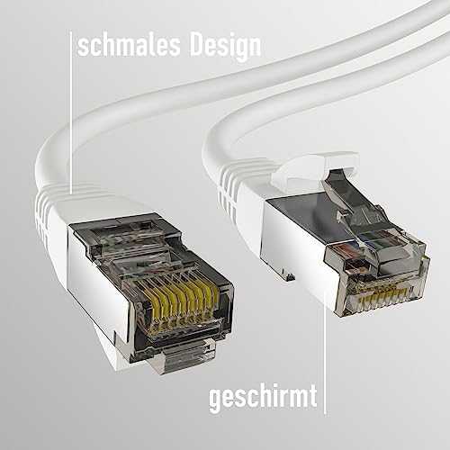 Efb Elektronik M-Cab CAT8.1 Baltas 0.25M PATCH CORD/RJ45 S/FTP LSZH 40GBIT CU LAN
