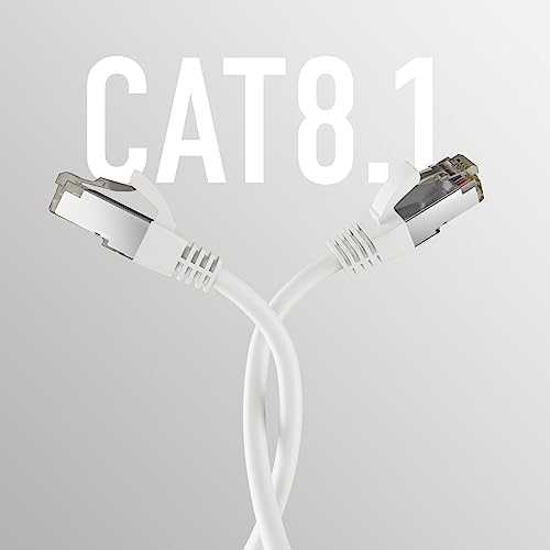 Efb Elektronik M-Cab CAT8.1 Baltas 0.50M PATCH CORD/RJ45 S/FTP LSZH 40GBIT CU LAN