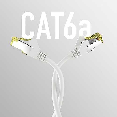 Efb Elektronik M-Cab CAT6A Baltas 1.5M PATCH CORD/RJ45 S/FTP LSZH 10GBIT CU LAN