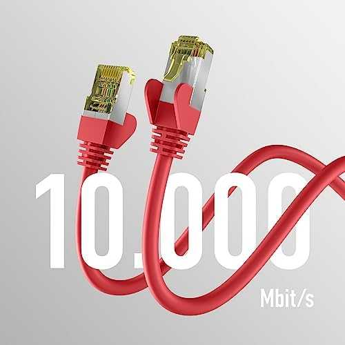 Efb Elektronik M-Cab CAT6A Raudonas 1.5M PATCH CORD/RJ45 S/FTP LSZH 10GBIT CU LAN