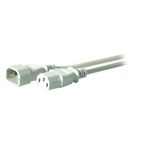 Efb Elektronik Maitinimo kabelis EFB EFB Kaltgeräteverl. C14 180°–C13 180°, grau, 3,0 m, 3 x 1,00 mm