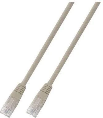 EFB Elektronik 5m Cat6 patch kabelis, 5 m, Cat6, U/UTP (UTP), RJ-45, RJ-45, pilkas