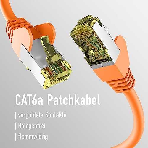 EFB EFB CAT6a Oranžinis 30m Patchkabel S/FTP PIMF