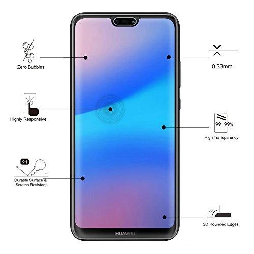 Eiger 3D E2E apsauginis stiklas Huawei P20 Lite telefonui