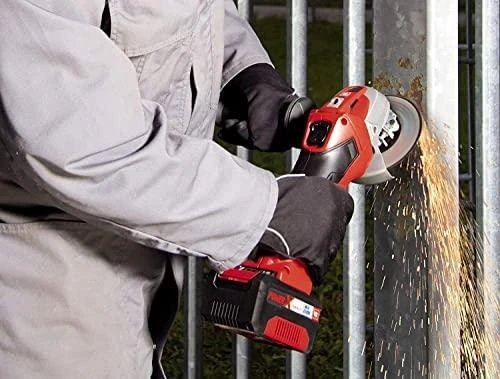 Einhell kampinis šlifuoklis TE-AG 18/115 Li be akumuliatoriaus ir kroviklio
