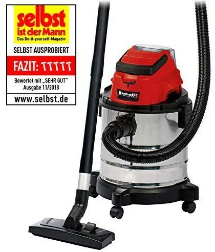 Akumuliatorinis dulkių siurblys Einhell TC-VC 18/20 Li S-Solo - 20 L be akumuliatoriaus ir kroviklio