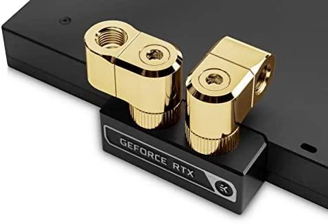 Ek Water Blocks EK Vanduo Blocks EK-Quantum Torque Double Rotary Offset 21 - auksinė