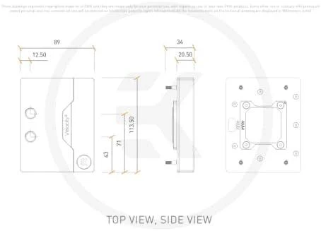 Ek Water Blocks EK vandens blokai EK vandens blokai EK-Quantum Velocity² D-RGB (AM5), nikelis + akrilas