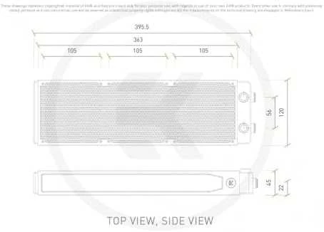 EK-Pro P360 radiatorius: techninė schema