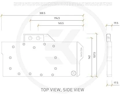 Ek Water Blocks „Ek Vanduo Blocks EK Vanduo Blocks EK-Quantum Vector Strix RX 6800/6900 D-RGB“ – nikelio ir acetalo derinys