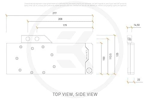 Ek Water Blocks Ek Vanduo Blocks EK Vanduo Blocks EK-Quantum Vector XC3 RTX 3070 D-RGB – nikelis + acetalis