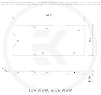Ek Water Blocks Ek Vanduo Blocks EK Vanduo Blocks EK-Quantum Vector² Trio RTX 3080/90 galinė plokštė – nikelis