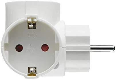 Electraline 3-vietis skirstytuvas el.lizdui baltas