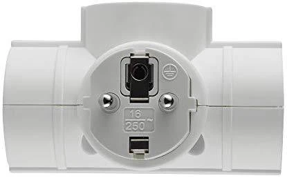 Electraline 3-vietis skirstytuvas el.lizdui baltas
