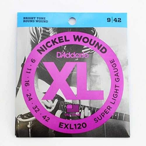 Stygos elektrinei gitarai D'Addario EXL120 .009