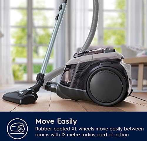 Electrolux PC91-4MG dulkių siurblys, Be maišelio, Darbinis spindulys 12m, Dulkių konteineris 1,5 L, Pilka