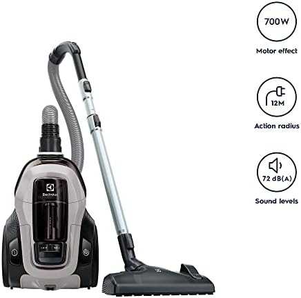 Electrolux PC91-4MG dulkių siurblys, Be maišelio, Darbinis spindulys 12m, Dulkių konteineris 1,5 L, Pilka