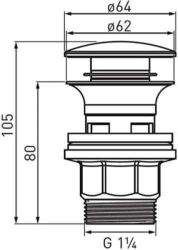 „Ferro Algeo Square“ statomas baseino maišytuvas, chromas (BAQ2)