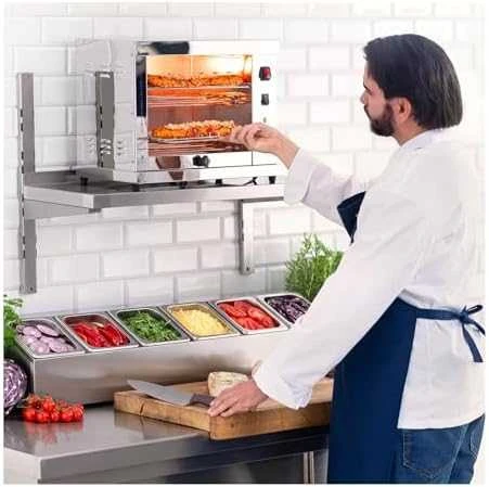 Skrudintuvas Royal Catering Keptuvas toster salamander do zapiekanek 3200 W