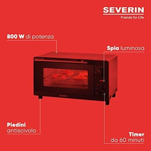 Mini orkaitė Severin  TO 2052 9 L, 800 W