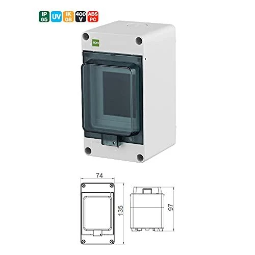 Elektro Plast Nasielsk Elektro-Plast HERMETICA tiper RN- 1x3 IP65 pilkas 2201- 01