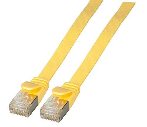 Efb Elektronik EFB EFB RJ45 Flachpatchkabel U/FTP, Cat.6A, PVC, 1m, gelb