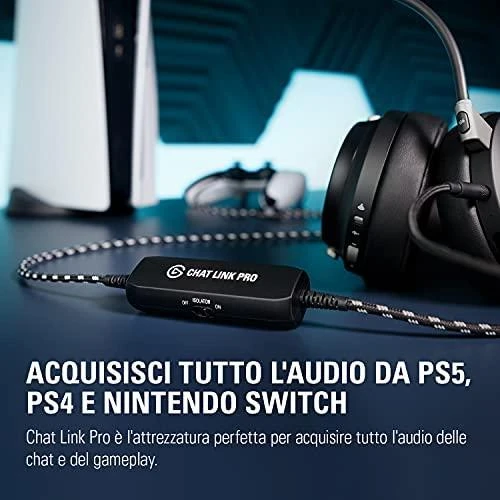 Elgato | Chat Link Pro | 3,5 mm moteriška jungtis; 3,5 mm jungties kištukas | Juodas