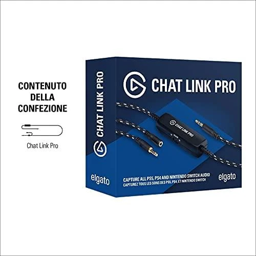 Elgato | Chat Link Pro | 3,5 mm moteriška jungtis; 3,5 mm jungties kištukas | Juodas