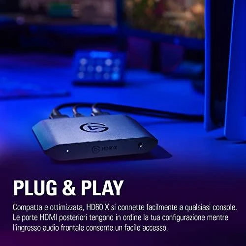 Elgato | Išorinė fiksavimo kortelė | HD60 X | N/A | N/A GB | N/A | HDMI