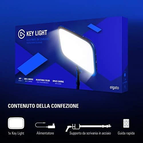 Elgato Key Light 2800 Lumens šviestuvas transliuotojui