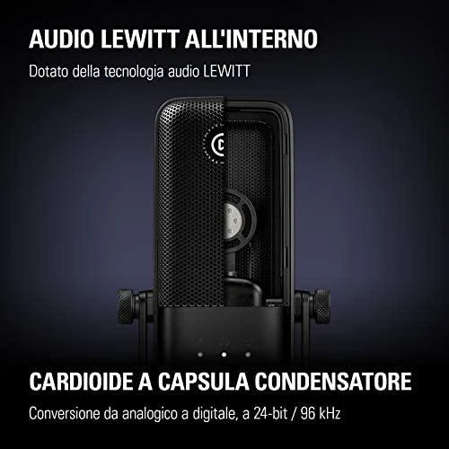 Kondensatorinis transliavimo mikrofonas Elgato Wave:3