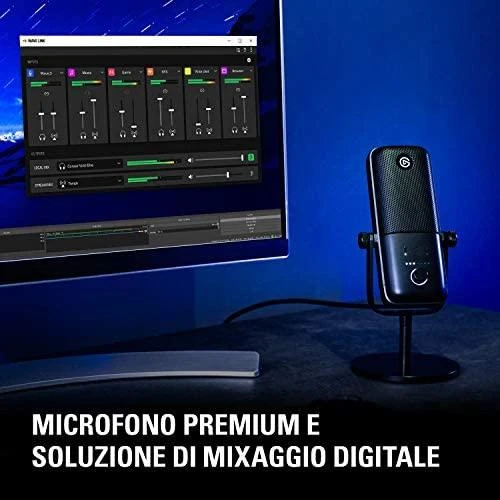 Kondensatorinis transliavimo mikrofonas Elgato Wave:3