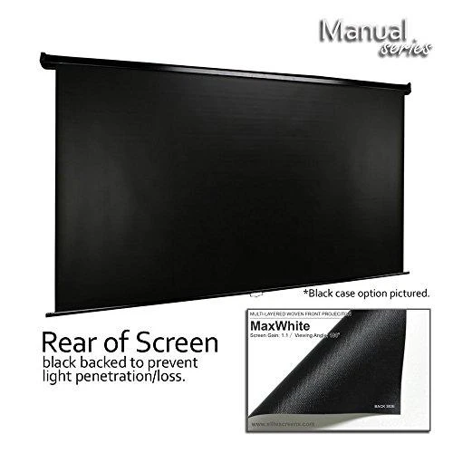 Elite Screens | Manual Series | M100UWH | Įstrižainė 100" | 16:9 | Matomo vaizdo plotis (W) 221 cm | Juodas