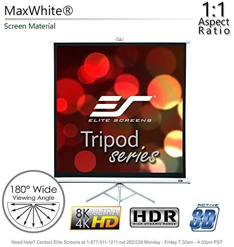 Elite Screens | su stovu Series | T85NWS1 | Įstrižainė 85" | 1:1 | Matomo vaizdo plotis (W) 152 cm | Baltas