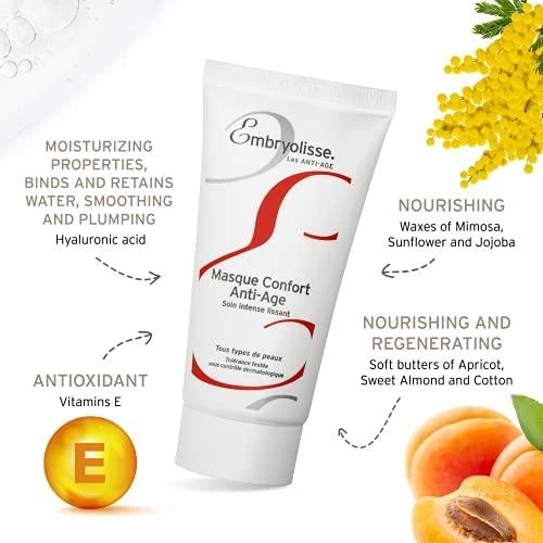 Embryolisse Anti-Aging Comfort Mask veido kaukė, 60 ml