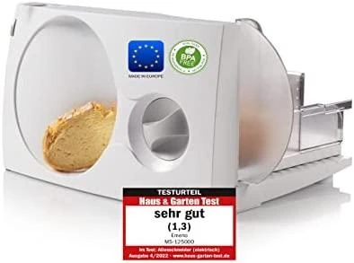 Pjaustyklė Emerio Emerio MS-125000 krajalnica Prąd elektrinis 100 W Baltas
