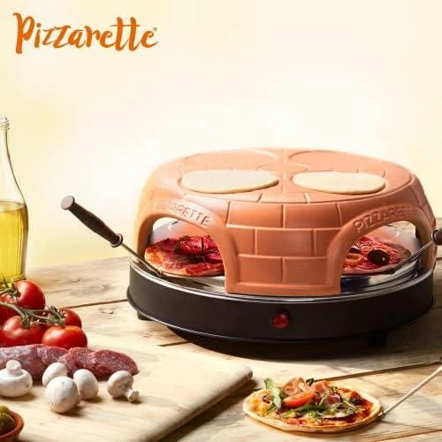 EMO Emerio Pizzarette picos keptuvė / kepsninė 1 pica(os / ų) 1100 W Juoda, Ruda