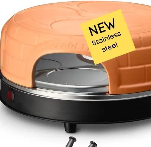 EMO Emerio Pizzarette picos keptuvė / kepsninė 1 pica(os / ų) 1100 W Juoda, Ruda
