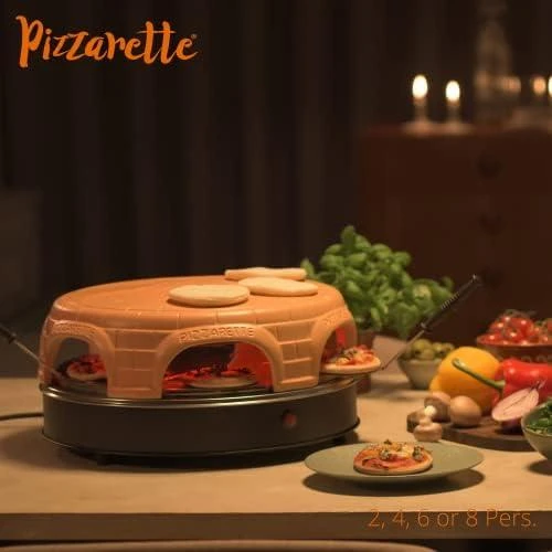 EMO Emerio Pizzarette picos keptuvė / kepsninė 1 pica(os / ų) 1100 W Juoda, Ruda