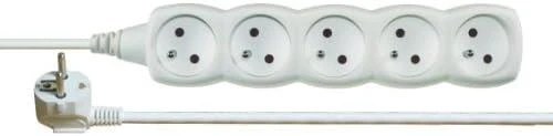 Nezatříděno Emos 5 lizdas iš / ant 2m / H05V-F 3G1 / balta (P0512)