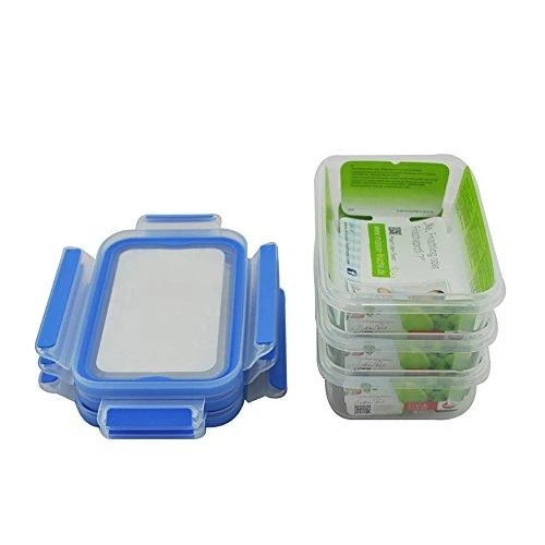 Emsa Food Clip&Close transp./mėlyna 3v pakuotė 0,55l