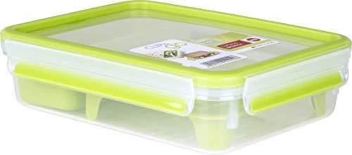 Emsa Clip&Go Brunchbox 518099 1,2l Skaidrus/Žalias