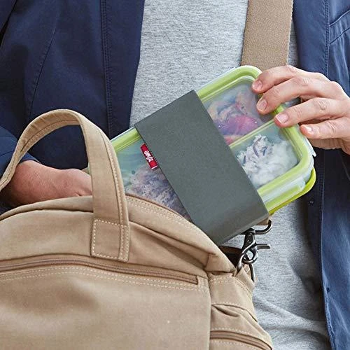 Emsa Clip&Go Priešpiečių dėžutė 518098 1,2l Transparent/Žalias