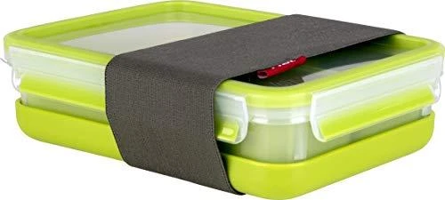 Emsa Clip&Go Priešpiečių dėžutė 518098 1,2l Transparent/Žalias