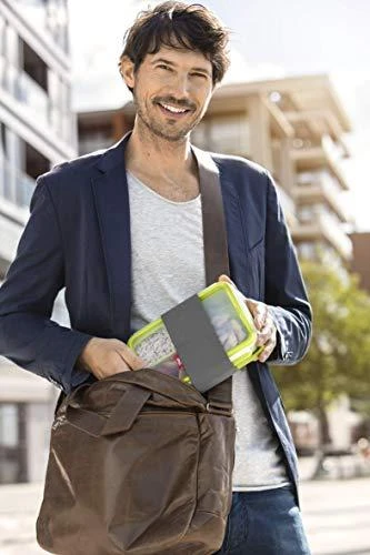 Emsa Clip&Go Priešpiečių dėžutė 518098 1,2l Transparent/Žalias