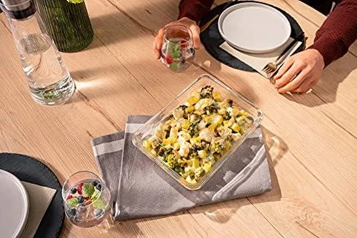 Emsa Emsa Clip&Close stiklinis maisto konteineris 1,3 L raudonas