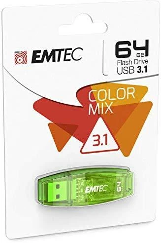 Emtec USB2.0 C410 64GB Žalias